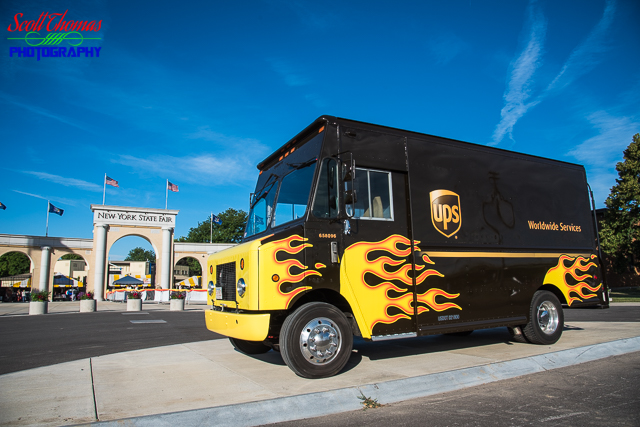 UPS Flamed Truck