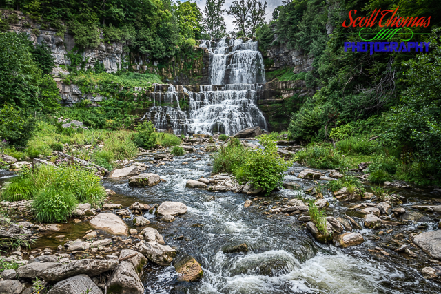 Chittenango Creek flows through Chittenango Falls State Park