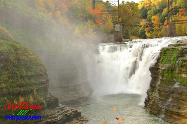 Upper Falls at Letchworth State Park from 2007.